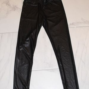 Arden B Black Pleather Leggings